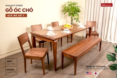 Ghế băng gỗ óc chó Kenton GHB-02