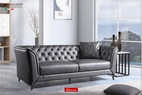 Sofa Văng Nhập Khẩu Da Bò Italia Divano S-1009