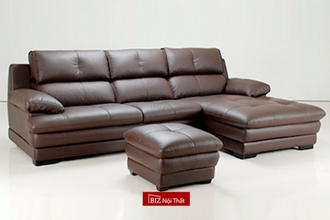 Bộ Sofa góc chất liệu da bò Ý Lorenzo SF-5407 (da dày 1,5mm) nhập khẩu Malaysia