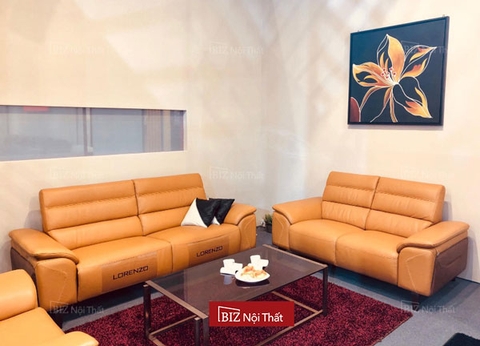 Bộ Sofa chất liệu da bò Ý Lorenzo SF-5792 (da dày 1,5mm) nhập khẩu Malaysia