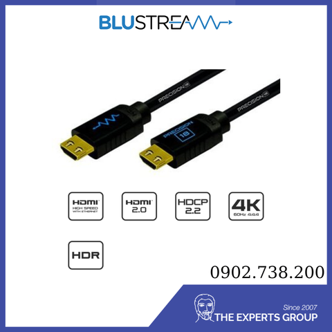 HDMI18G5 / Precision 18Gbps 4K HDMI 2.0 HDCP2.2 Highspeed w/Ethernet Cable (Passive) - 5 Mét