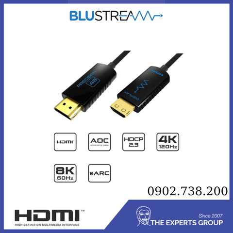 HDMI48G30 / Precision HDMI 48Gbps 8K HDCP2.3 Cable (AOC) - 30 Mét