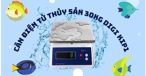 Reivew cân điện tử chống nước thủy sản 30kg Digi Kip1