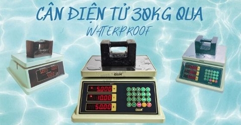 Review Cân điện tử 30kg QUA chính hãng chống nước cao cấp