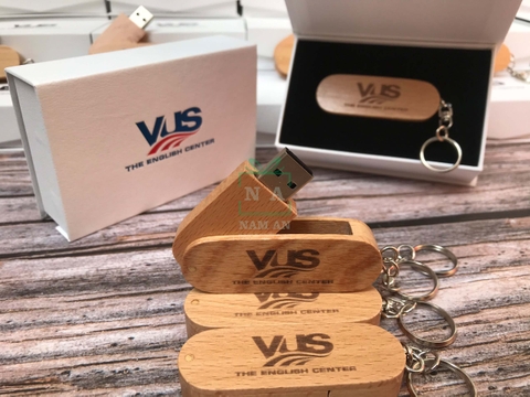 usb vỏ gỗ khắc logo làm quà tặng