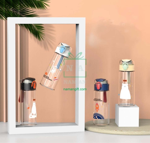 BÌNH NƯỚC NHỰA IN LOGO CÔNG TY