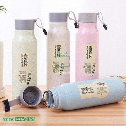 in lên bình thủy tinh bọc nhựa