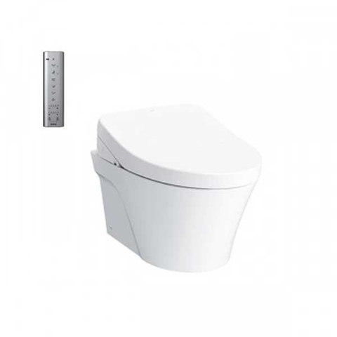 Bàn cầu treo tường TOTO, kèm nắp rửa điện tử WASHLET:  CW822REA_TCF4911EZ_WH172AT_TCA465_MB170P