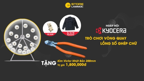 Ngày hội vàng - săn quà khủng Kyocera (Ryobi) tại Store Làm Mộc