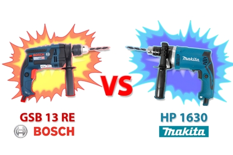 So sánh Máy khoan Bosch GSB13RE và Makita HP1630