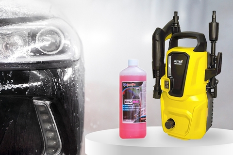 Siêu Sale Cuối Năm: Mua Máy Xịt Áp Lực Cao Huter W105 Tặng Dung Dịch Rửa Xe Ekokemika BIO 20