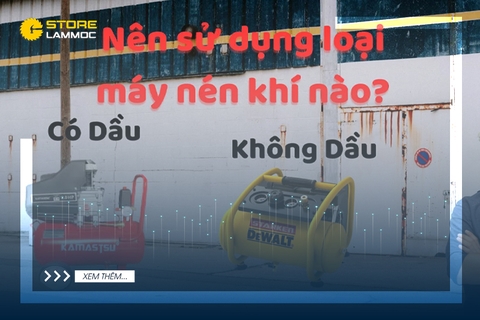 So sánh máy nén khí không dầu và có dầu: Lựa chọn phù hợp cho dự án DIY của bạn