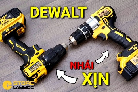 So sánh sự khác nhau giữa máy khoan pin DEWALT chính hãng và hàng nhái
