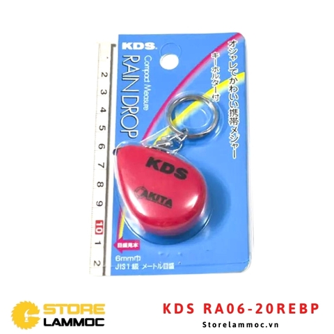 Thước kéo (cuộn) Nhật KDS RA06-20REBP 2m móc khóa