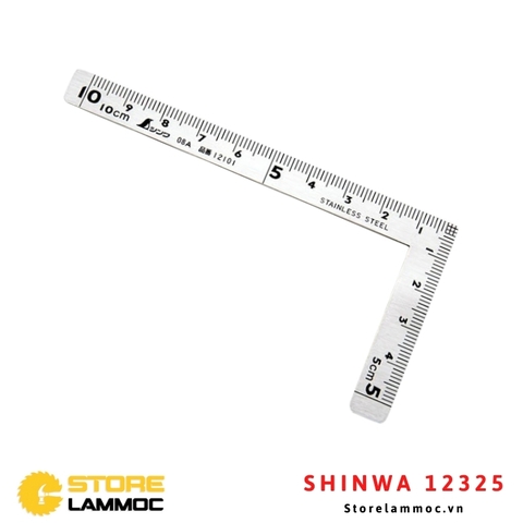 Thước ke góc vuông loại nhỏ Shinwa 12325