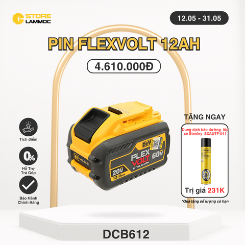 Pin sạc Dewalt Flexvolt DCB612-KR 12ampe 60V