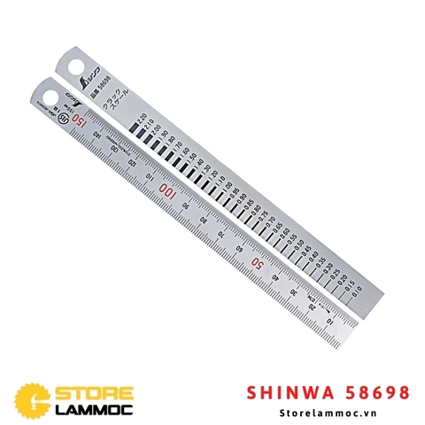 Thước thẳng 15cm đo độ hở Shinwa 58698