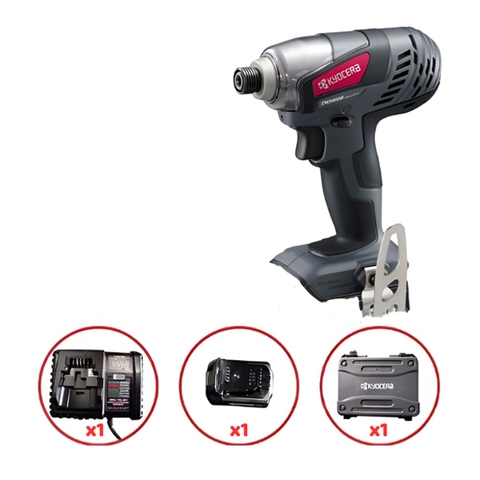 Máy bắn vít pin 18V Kyocera DID1806L0 (1 pin 1.5Ah + 1 sạc 4Ah)