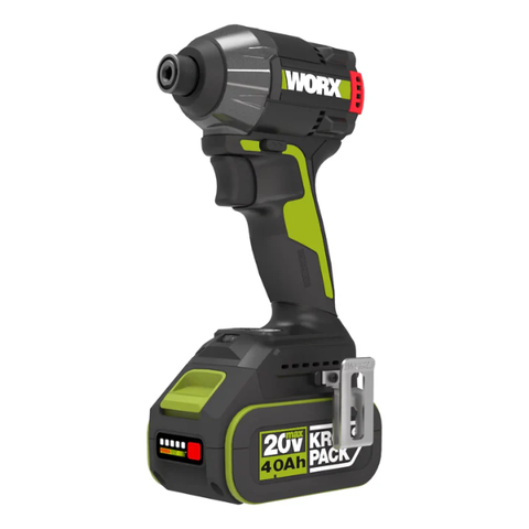 Máy bắn vít pin 20V, 230Nm Worx WU291D.15.6B (1 pin 5Ah + 1 sạc 6Ah)