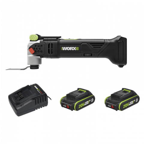 Máy cắt rung đa năng pin 20V Worx WU690.1 (2 pin 2Ah + 1 sạc 2Ah)