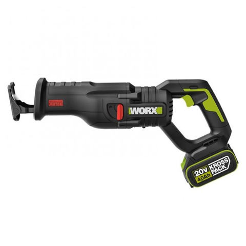 Máy cưa kiếm dùng pin 20V Worx WU501.15.6B (1 pin 5Ah, 1 sạc 6Ah)