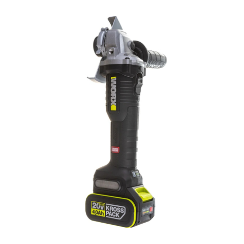 Máy mài góc 125mm pin 20V, 3 tốc độ Worx WU809.12.2B (1 pin 2Ah, 1 sạc 2A)