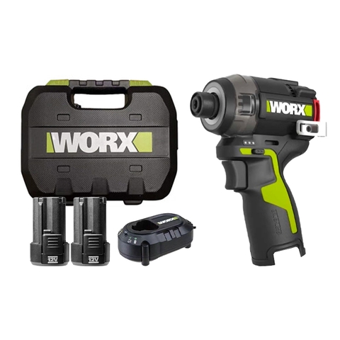 Máy bắn vít pin 12v 50Nm búa dầu Worx WU138