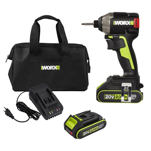 Bộ máy vặn vít dùng pin không chổi than 230N Worx WU291D.5 (2pin 2Ah + 1 sạc)