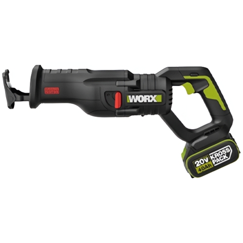 Máy cưa kiếm dùng pin 20V Worx WU501.15.2B (1 pin 5Ah, 1 sạc 2Ah)