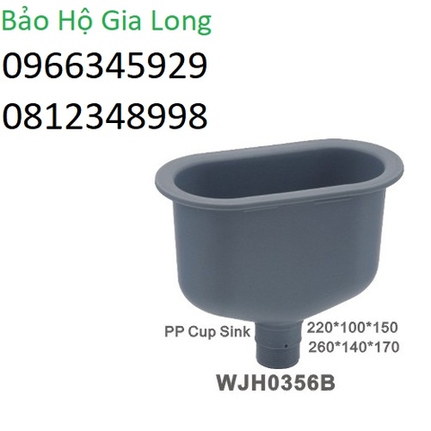 chậu rửa chống hóa chất phòng thí nghiệm wjh0356b