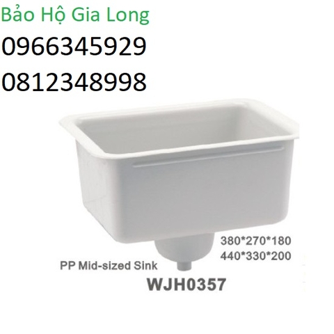 chậu rửa chống hóa chất phòng thí nghiệm wjh0357