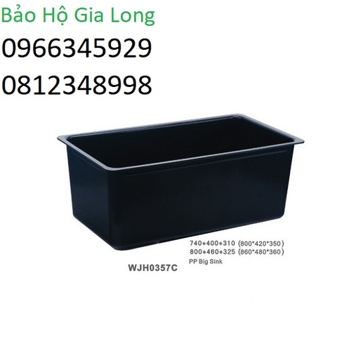 chậu rửa chống hóa chất phòng thí nghiệm wjh0357c