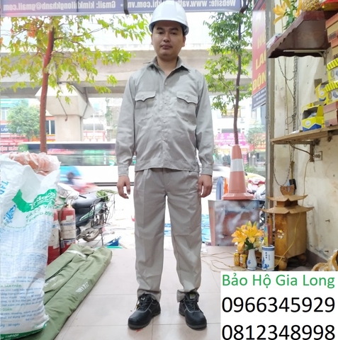 Quần áo bảo hộ màu ghi