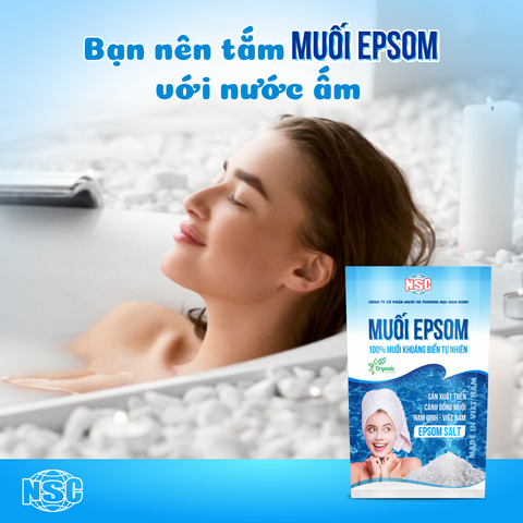 BẠN NÊN TẮM MUỐI EPSOM VỚI NƯỚC ẤM