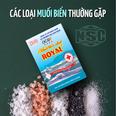 CÁC LOẠI MUỐI BIỂN THƯỜNG GẶP