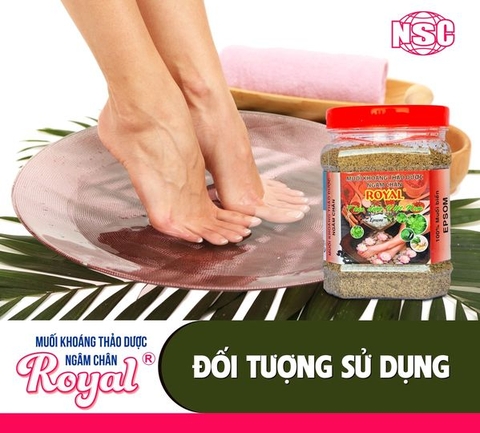 Đối tượng sử dụng muối khoáng thảo dược ngâm chân Royal