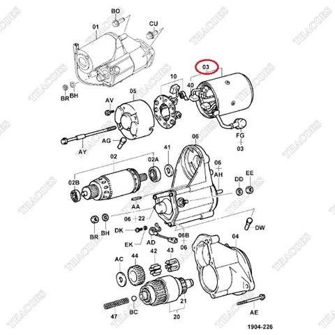 Vỏ đề 28120-76008-71 (12V)