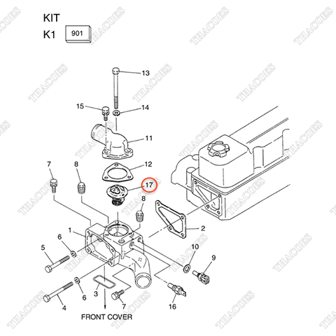 Cút nước ra A-11060-43G00
