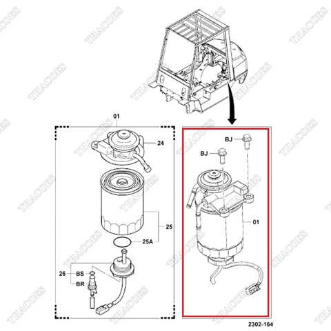 Cụm bơm nhiên liệu 23300-23440-71, 23310-26601-71, 23300-36880-71