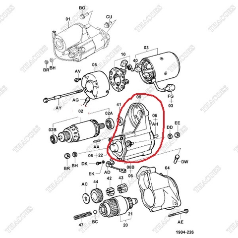 (Số 6) Rơ le đề 28150-23660-71, 28150-23040-71 (12V)