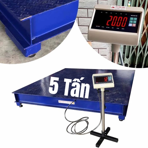 Cân Sàn Điện Tử  5 Tấn I200 Kích Thướt 2.5m x 2.5m Yaohua T7E50S2525i