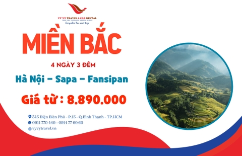 TOUR MIỀN BẮC: HÀ NỘI - SAPA - FANSIPAN