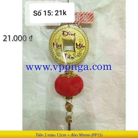 Tiền 2 màu 12cm + đèn 90mm (PP15) - Mua >=10 giảm 20%