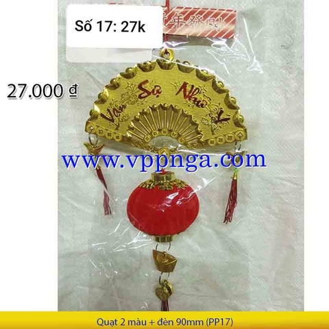 Quạt 2 màu + đèn 90mm (PP17) - Mua >=10 giảm 20%