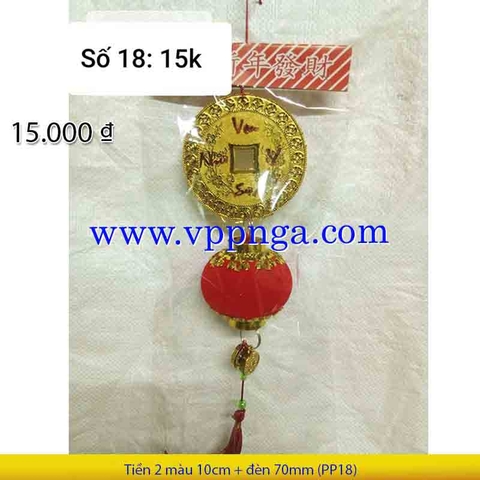Tiền 2 màu 10cm + đèn 70mm (PP18) - Mua >=10 giảm 20%