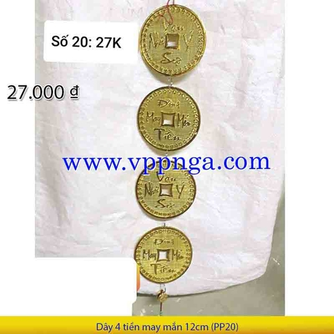 Dây 4 tiền may mắn 12cm (PP20) - Mua >=10 giảm 20%