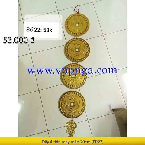 Dây 4 tiền may mắn 20cm (PP22) - Mua >=10 giảm 20%