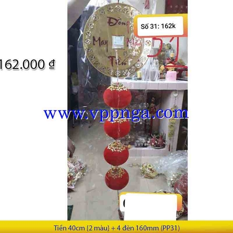 Tiền 40cm {2 màu} + 4 đèn 160mm (PP31) - Mua >=10 giảm 20%
