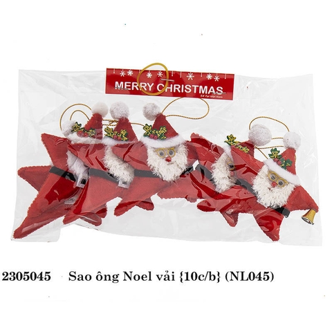Sao ông Noel vải {10c/b} (NL045)
