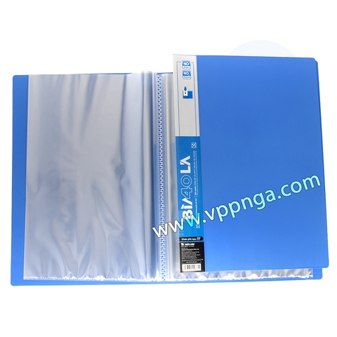 Bìa nhựa 40 lá A4, TL (FO-DB02)
